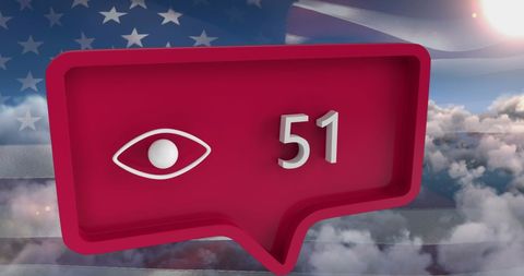 Eye Icon with Exciting Engagement Notification Concept - Download Free Stock Images Pikwizard.com