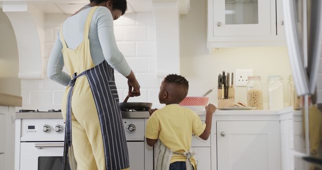 Parent and Child Cooking Together in Modern Kitchen - Download Free Stock Images Pikwizard.com