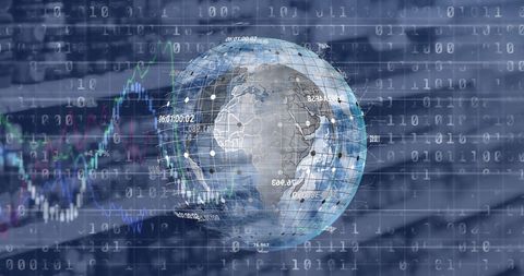 Global Network and Financial Data Integration - Download Free Stock Images Pikwizard.com
