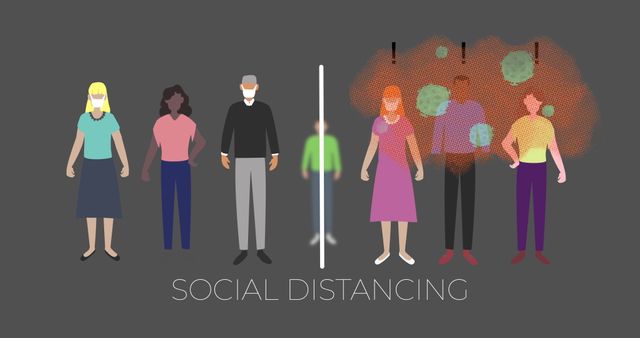 Social Distancing Highlighting Infection Prevention - Download Free Stock Images Pikwizard.com