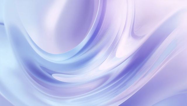Pearlescent lavender fluid swirl abstract gradient background for modern branding and web ui