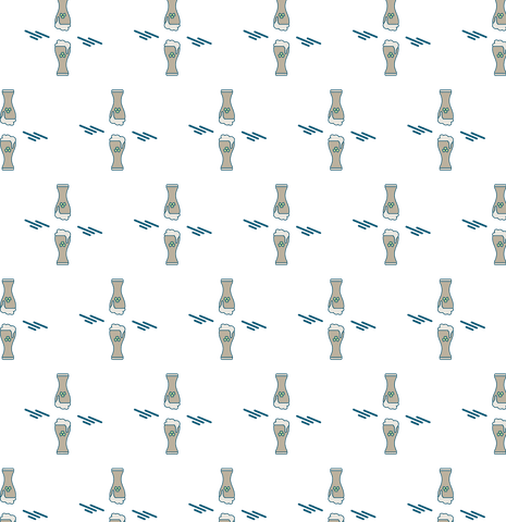 seamless pattern of shamrock beer glasses on transparent background - Download Free Stock Videos Pikwizard.com