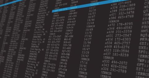 Digital Data Processing on High-Tech Computer Screen Animation - Download Free Stock Images Pikwizard.com