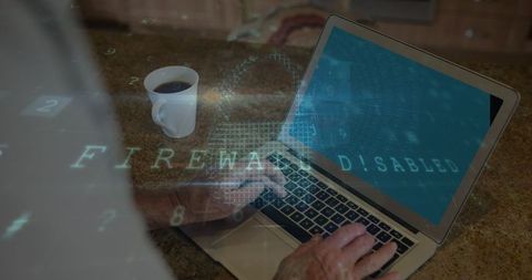 Cybersecurity Risk Highlighted with Firewall Disabled Warning - Download Free Stock Images Pikwizard.com