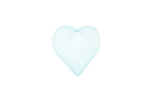 transparent wireframe blue heart shape in 3d - Download Free Stock Videos Pikwizard.com