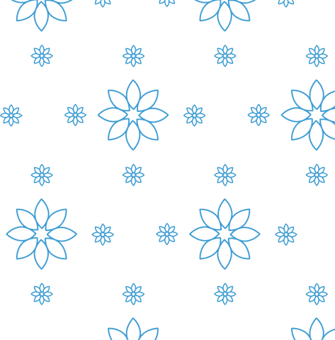 seamless blue floral pattern vector on transparent background - Download Free Stock Videos Pikwizard.com