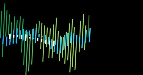 Dynamic Financial Data Bars on Black Background - Download Free Stock Images Pikwizard.com