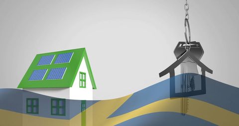 Sustainable home ownership in sweden concept art