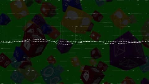 Dynamic Finance Animation with 3D Data Visualization Elements
