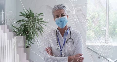 Senior Doctor Utilizing Digital Health Technology in Clinic