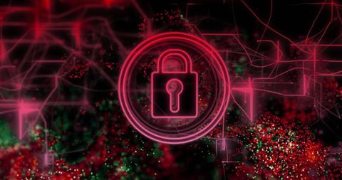 Digital Cybersecurity Lock with Abstract Data Particles