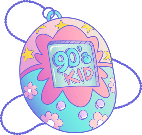 Transparent 90's Kid Tamagotchi Style Art Pastel Aesthetic - Download Free Stock Videos Pikwizard.com