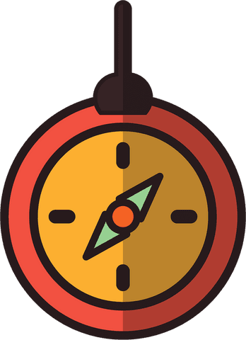 digital red compass icon illustration on transparent background - Download Free Stock Videos Pikwizard.com