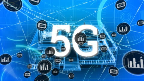 Futuristic 5G Network Connectivity Interface Concept
