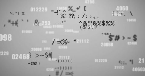 Dynamic Data Symbols on White Background for Technology Project - Download Free Stock Images Pikwizard.com