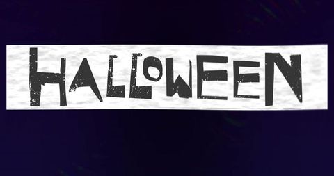 Abstract gothic halloween banner over dark purple