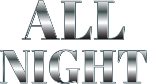 metallic all night text on transparent background for event promotions - Download Free Stock Videos Pikwizard.com