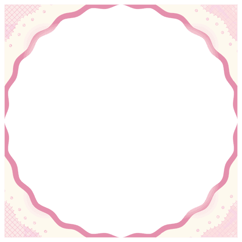 scalloped round frame with pastel pink and cream waves - Download Free Stock Videos Pikwizard.com