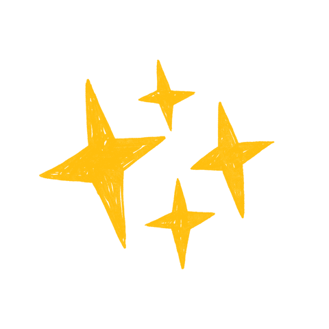 transparent floating yellow star sparkles illustrated - Download Free Stock Videos Pikwizard.com