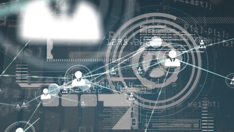 Global Digital Network Technology Conceptual Interface