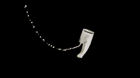 Swooping Glass of Milk in Dramatic Slow Motion