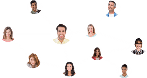 transparent network of diverse business professionals connecting - Download Free Stock Videos Pikwizard.com