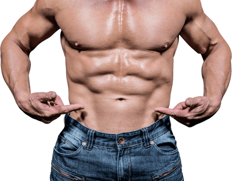 transparent background of shirtless man showing toned abs - Download Free Stock Videos Pikwizard.com