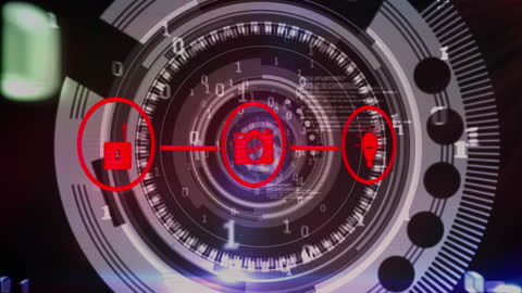 Futuristic Data Processing and Digital Interface Background