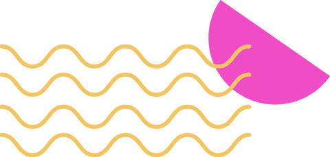 transparent geometric design with yellow waves in pink semicircle - Download Free Stock Videos Pikwizard.com