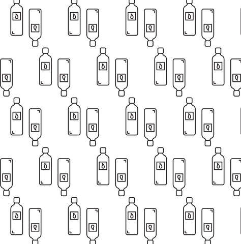 transparent water bottle pattern on isolated background - Download Free Stock Videos Pikwizard.com