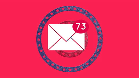 Email Notification with Patriotic Design and Star Patterns