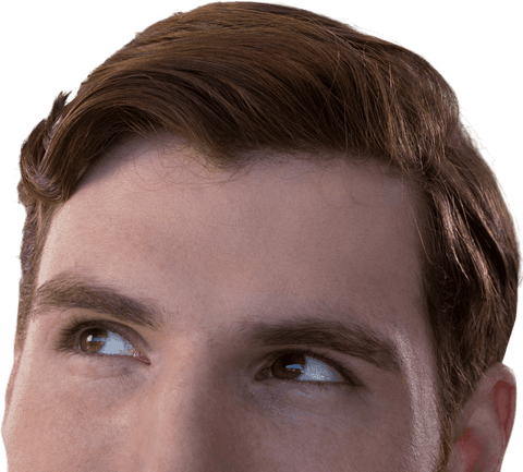 corporate executive gazing upwards with transparent background - Download Free Stock Videos Pikwizard.com