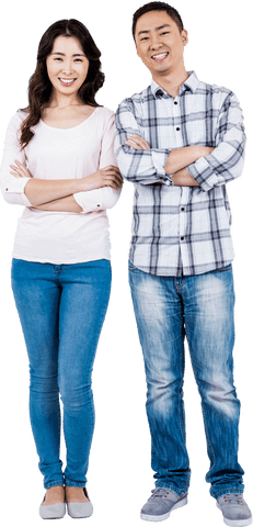 Transparent Full Length Portrait of Smiling Couple - Download Free Stock Videos Pikwizard.com