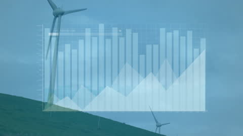Renewable Energy Data Analysis with Wind Turbines Illustration