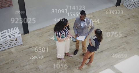 Diverse Business Team Discussing Data Analytics Strategy