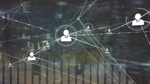 Digital Connection Network with Data Processing Elements