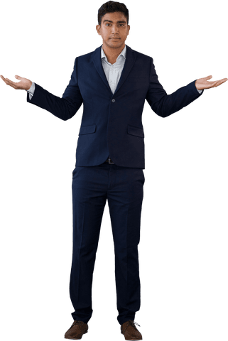 Young Businessman in Suit with Uncertain Gesture on Transparent Background - Download Free Stock Videos Pikwizard.com