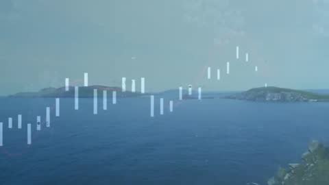 Coastline with Financial Analysis Overlay Chart