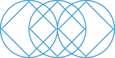 intersecting blue circles and squares on transparent background - Download Free Stock Videos Pikwizard.com