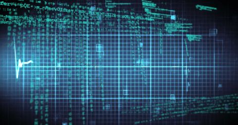 Abstract Digital Interface with Data Processing Over Cardiograph - Download Free Stock Images Pikwizard.com