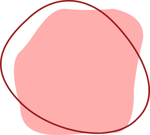 abstract pink blob with red ellipse on transparent background - Download Free Stock Videos Pikwizard.com