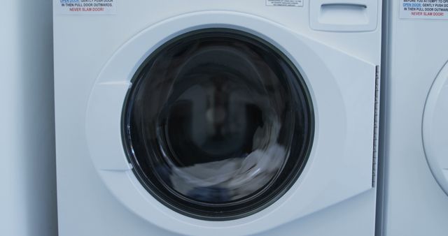 Front Load Washing Machine in Motion Close-Up - Download Free Stock Images Pikwizard.com