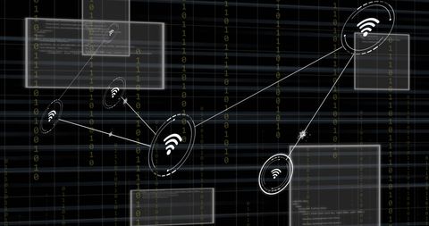 Digital Network Connection and Coding Interface Illustration - Download Free Stock Images Pikwizard.com
