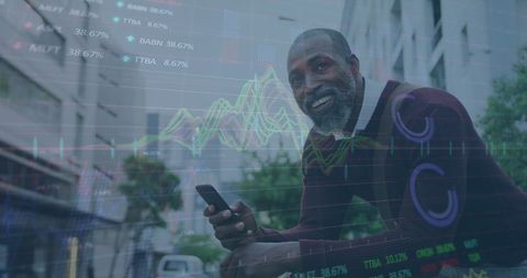 Senior Man Analyzing Stock Market Data on Smartphone - Download Free Stock Images Pikwizard.com