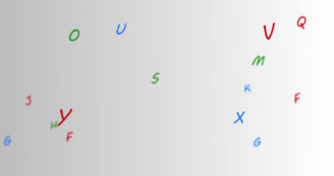 Vibrant Alphabet Letters Engaging in Dynamic Flow - Download Free Stock Images Pikwizard.com