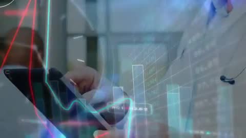 Doctor Analyzing Health Data on Digital Tablet with Statistics Visualization