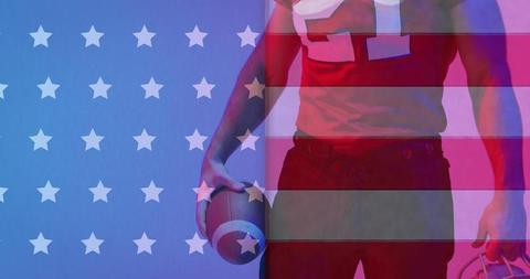 African American Football Player with Blended USA Flag - Download Free Stock Images Pikwizard.com