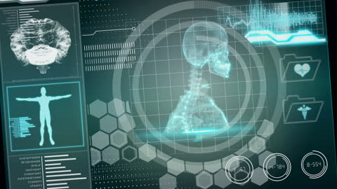 Futuristic Digital Healthcare Interface