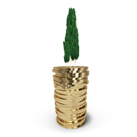 Golden Coins Growing Tree on Transparent Background - Download Free Stock Videos Pikwizard.com