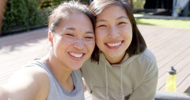 Two Happy Friends Smiling Together Outdoors - Download Free Stock Images Pikwizard.com